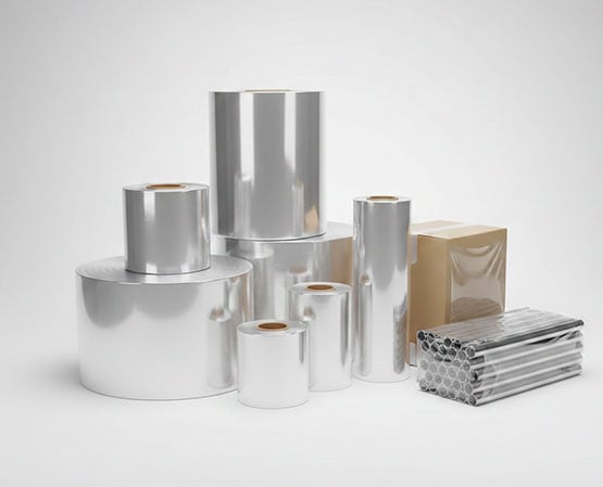 Polythene packaging films for wrapping goods