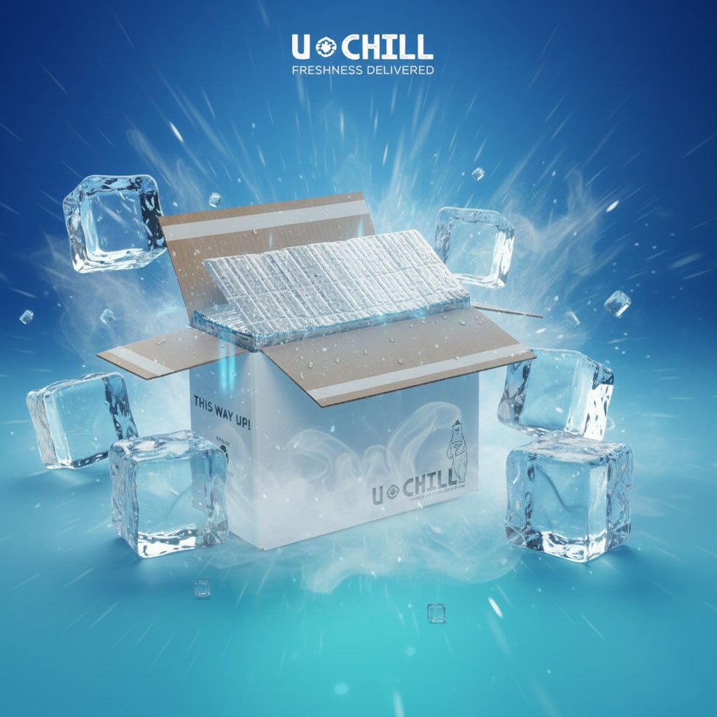 Packaging for perishable goods requiring chilled transport