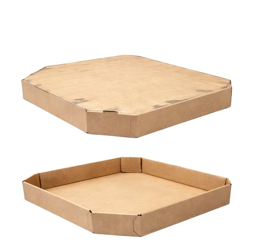 Corrugated cardboard octobin wall structure – industrial bulk container in reusable condition